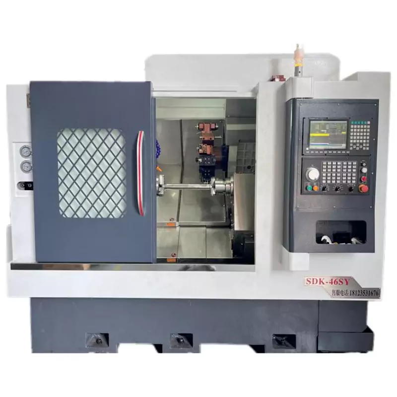 Двустранно интерполирана CNC машина с двойна шпиндела y